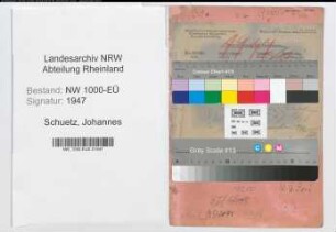 Entnazifizierung Johannes Schuetz, geb. 17.03.1898 (Postsekretaer)