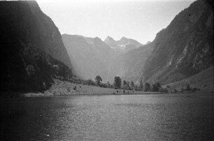 Königsee: der Königsee, Saletalm mit Steinernem Meer