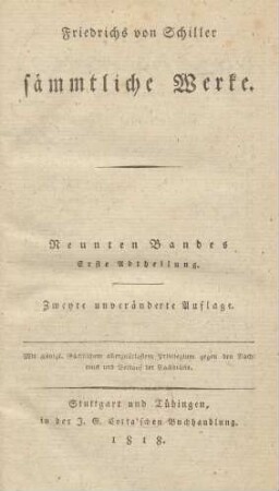 Bd. 9, Abt. 1: Gedichte der dritten Periode