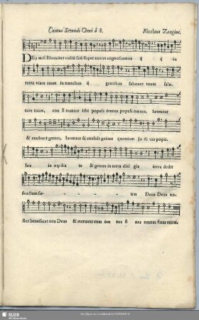 Cantus Secundi Chori a 8