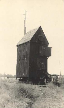 Alte Windmühle in Klein Neida : Stary wětrnik w Małej Nydej