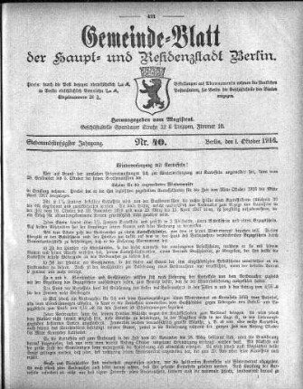 1916,40: Nr. 40, 1. Oktober 1916