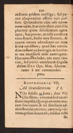 Responsoria VII.