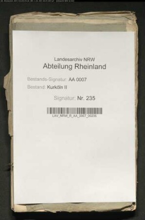 Schulden des Erzbischofs Clemens August an das Domkapitel