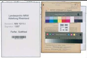 Entnazifizierung Gottfried Ferfer , geb. 29.03.1902 (Weberei Techniker)