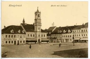 Königsbrück. Markt mit Rathaus