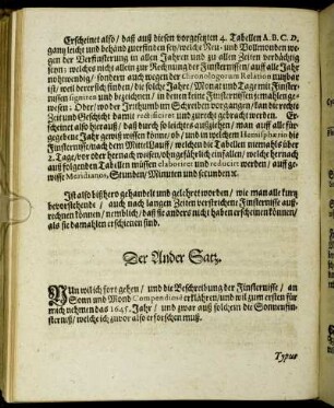 Der Ander Satz.