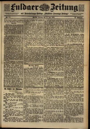 Ausgabe vom Montag, den 16. Juli 1900.