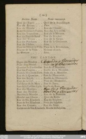 VIII.e Canton.