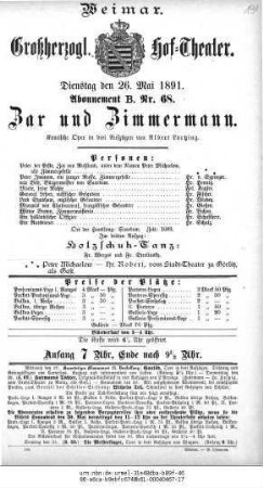 Zar und Zimmermann