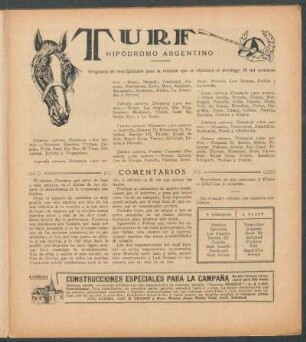 Turf - Hipódromo argentino