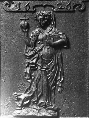 Ofenplatte mit allegorischer Darstellung