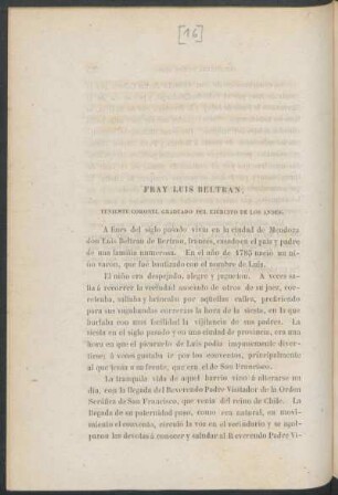 Fray Luis Beltrán. : Teniente coronel graduado del Ejército de los Andes.