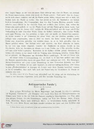 Antiquarische Funde