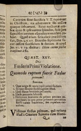 247-269, Quaest. XXV.