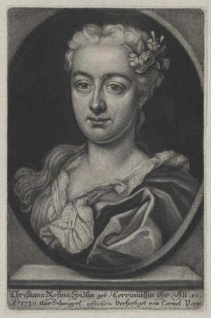 Bildnis der Christiana Rosina Spizlin