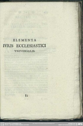 Elementa Iuris Ecclesiastici Universalis