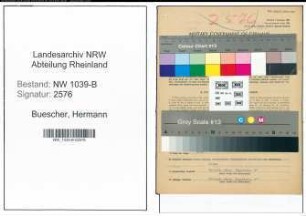 Entnazifizierung Hermann Buescher , geb. 29.10.1891 (Schneider)