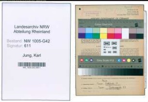 Entnazifizierung Karl Jung , geb. 03.03.1906 (Koch)