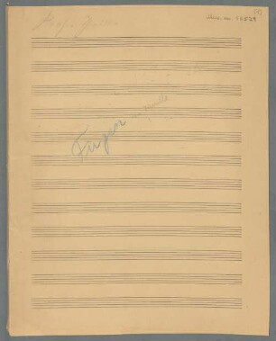 Fugues, vl (2), vla, vlc, org, vl (2), vla (2), vlc - BSB Mus.ms. 16529 : [cover title:] Fugen von Thuille