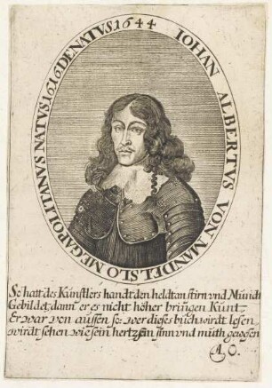 Bildnis des Iohan Albertvs von Mandelslo