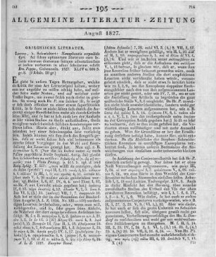 Xenophon: Xenophontis Expeditio Cyri. Bearb. v. E. F. Poppo. Leipzig: Schwickert 1827