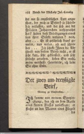 Der zwey und dreyßigste Brief