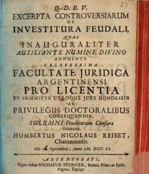 Excerpta controversiarum de investitura feudali