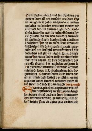 [E]Nde des pinxsters daghes ...