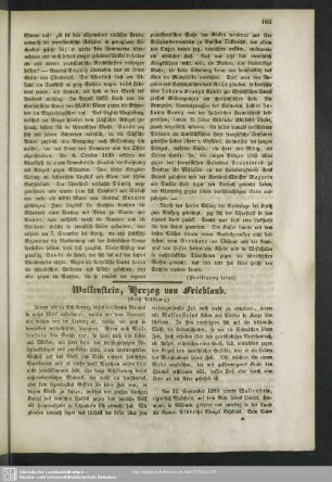 Wallenstein, Herzog von Friedland