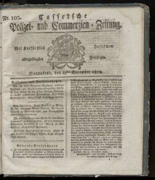 Nr. 103, Sonnabend, den 25sten December 1819