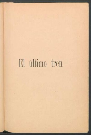 El último tren