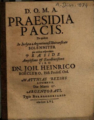 Praesidia Pacis