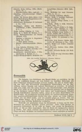 Literarischer Ratgeber des Kunstwart für 1905, [3]: Germanistik