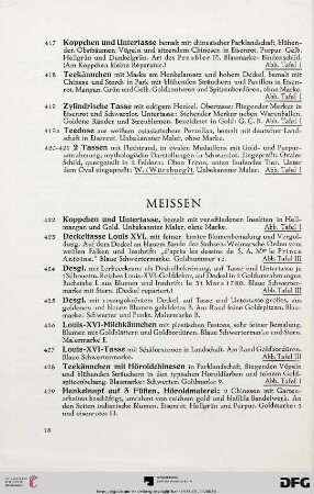 Meissen (Nr. 422-499)