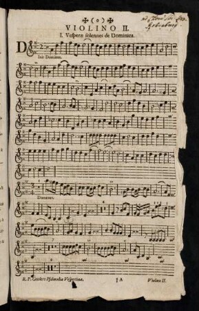 1-9, I. Vesperae solennes de Dominica
