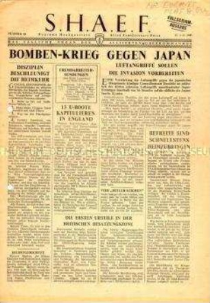 Nachrichtenblatt des Alliierten Oberkommandos zum Krieg gegen Japan