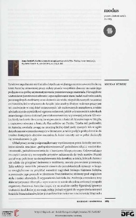 15: [Rezension von: Anna Dettloff, Rzeźba krakowska drugiej połowy wieku XVIII]