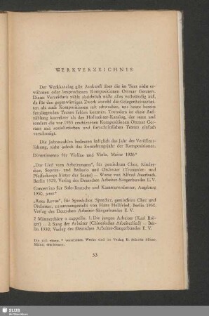 Werkverzeichnis