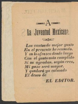 La juventud mexicana.