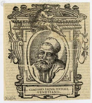 Giorgio Vasari: Delle vite de' più eccellenti pittori, scultori et architetti, In questa nuova edizione diligentemente reviste, ricorette, accresciute (...). Parte terza, Primo volume. Bologna: Evangelista Dozza, 1647, Giacomo Palma, Porträt
