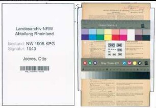 Entnazifizierung Otto Joeres , geb. 27.02.1897 (Inspektor)