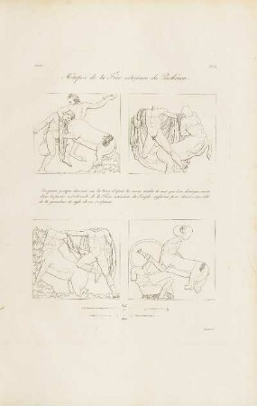 Abb.: Pl. 13 Métopes de la Frise exterieure du Parthénon.