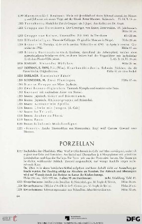 Porzellan (Nr. 1222-1352)