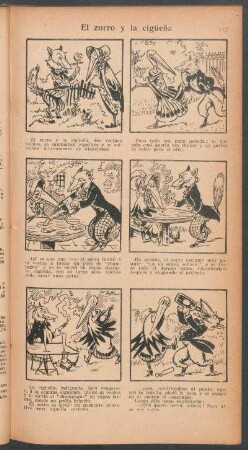 El zorro y la cigüeña - [Cómic]