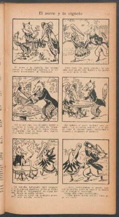 El zorro y la cigüeña - [Cómic]