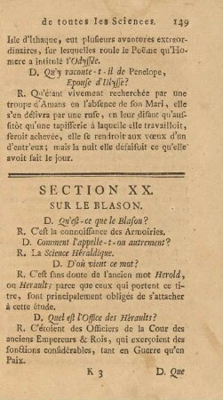 Section XX. Sur Le Blason