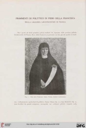 24: Frammenti di polittico di Pierro della Francesca nella Galleria Liechtenstein di Vienna