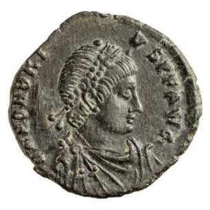 Münze, Aes 3, 395 - 401 n. Chr.