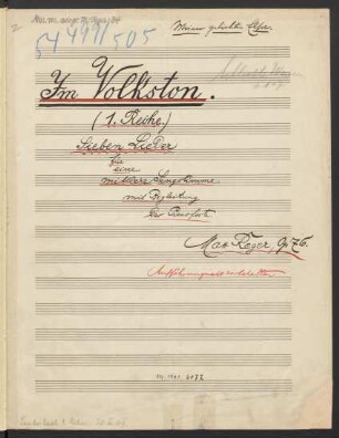 Schlichte Weisen; V, pf; RWV 76; op. 76